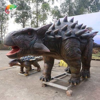 شراء ماء متنزه بالحجم الطبيعي ديناصور متحرك واقعي Ankylosaurus لملاهي online manufacture