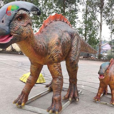 شراء متنزه بالحجم الطبيعي للديناصور المتحرك Parasaurolophus نموذج ديناصور واقعي لمدينة الملاهي online manufacture