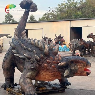 شراء متنزه بالحجم الطبيعي للديناصورات المتحركة Ankylosaurus نموذج ديناصور واقعي لمدينة الملاهي online manufacture