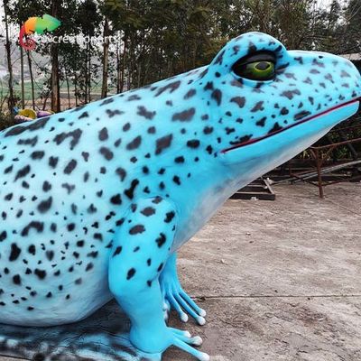 عملاق روبوت الحيوانات المتحركة واقعية الأزرق الضفدع وهمية واقعية 50 هرتز 60 هرتز