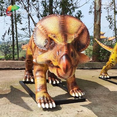 شراء الراتنج Protoceratops تماثيل حيوانات الألياف الزجاجية الكبيرة ديناصور سطح أملس online manufacture