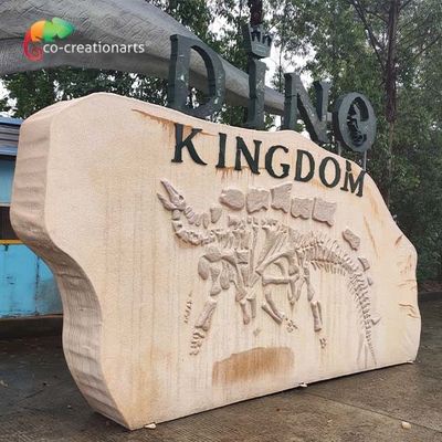 شراء مكافحة المياه مخصص شعار Animatronics الألياف الزجاجية لتزيين مدينة الملاهي online manufacture