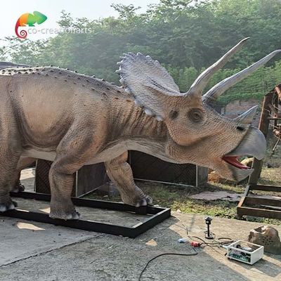 7M Dino Animatronic واقعي Tricratops كبير في الهواء الطلق ديناصور مع حركة الذيل