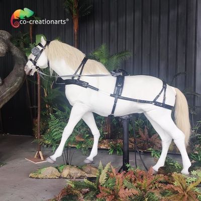 Ridable محاكاة تشغيل الحصان الحيوانات المتحركة واقعية لمعرض التسلية