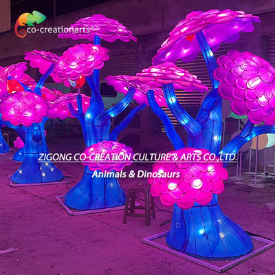 التأثير الهندسي والمتانة منحوتات الطيور البرتقالية لتزيين شجرة الفانوس