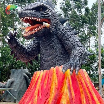 سعر جيد بركان الوحش في الهواء الطلق Animatronics Godzilla في مدينة الملاهي الانترنت