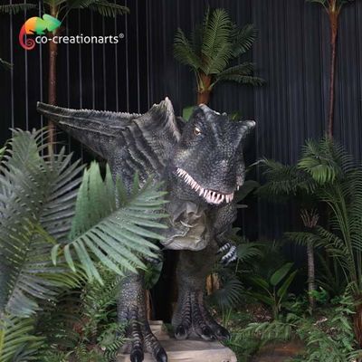 سعر جيد ZTE Animatronic Dinosaur Puppet with Track Basement for Amusement Park الانترنت